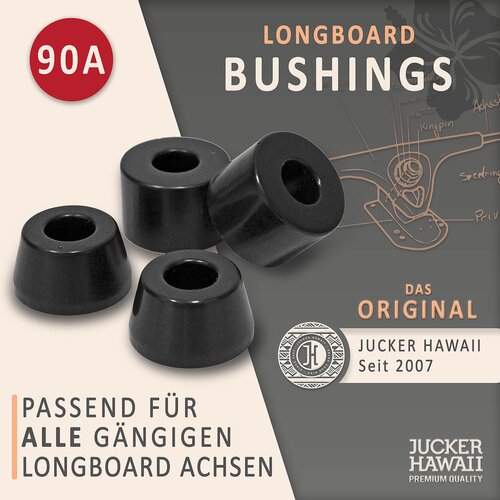 JUCKER HAWAII Longboard BUSHINGS 90A noir - pour tous les trucks